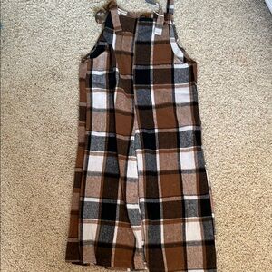 Plaid jumpsuit/romper.